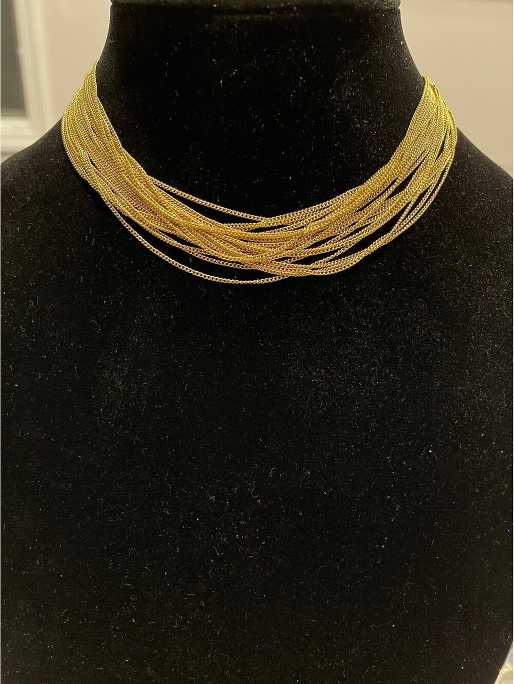 Lot 20 Gold Tone Fine Chain Necklaces 16 Inch